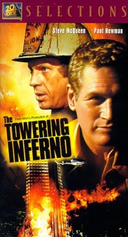 One Tiny Spark Becomes A Night Of Blazing Suspense! Steve McQueen as Chief Michael O' Hallorhan in The Towering Inferno.(6