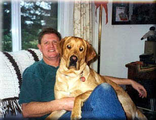 Mike Abbott and his dog