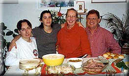 Richard Abbott, his friend, Marcia and Mike Abbott