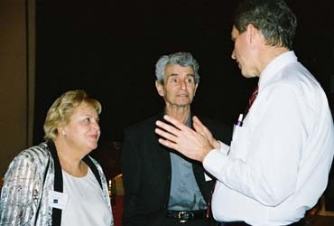 Madeline and Fred with Dr. Robert Cameron at the First International Mesothelioma Symposium held in Las Vegas, Nevada. October 14-18, 2004
