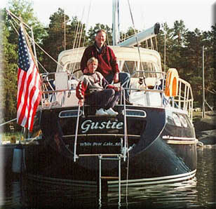 Jim and Shannon aboard the "Gustie"
