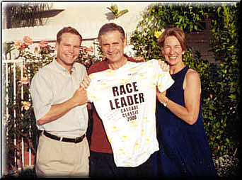 I presented them with the Yellow Jersey from the 2000 Cascade Cycling Classic. 8/4/00