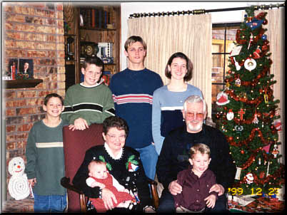 Robert and Joyce Hutchison with their grandchildren