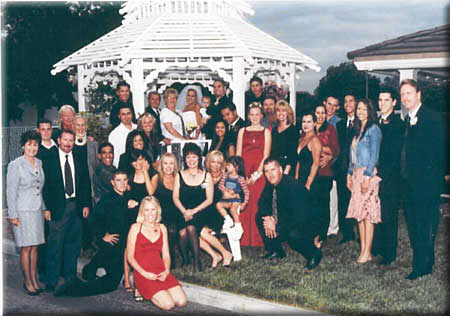 The Lachapelle Wedding party, Huntington Beach July, 2003