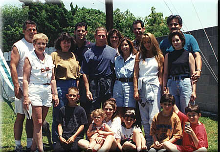 Geri and Susan with their five children and six grandchildren