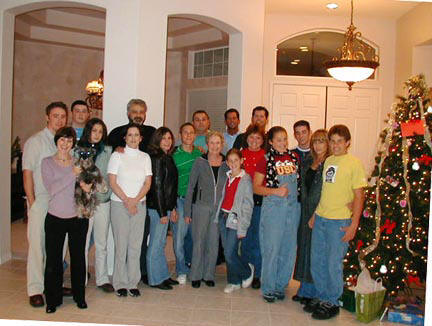 Family Group Photo at Christmas 2003