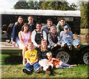 Matt Scott and his family, 2001
